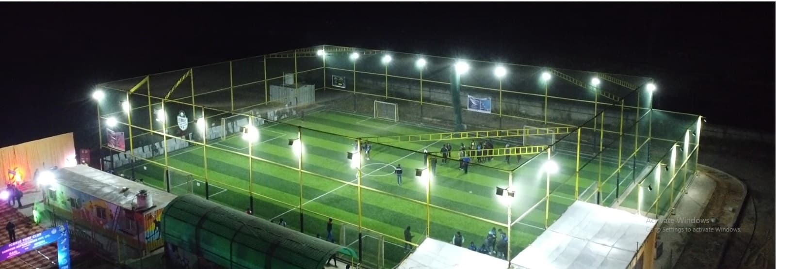Night play enabled with high-power floodlights for Leisure Play